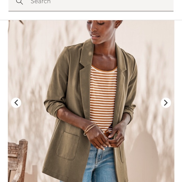 Garnett Hill knit relaxed blazer - Picture 2 of 7